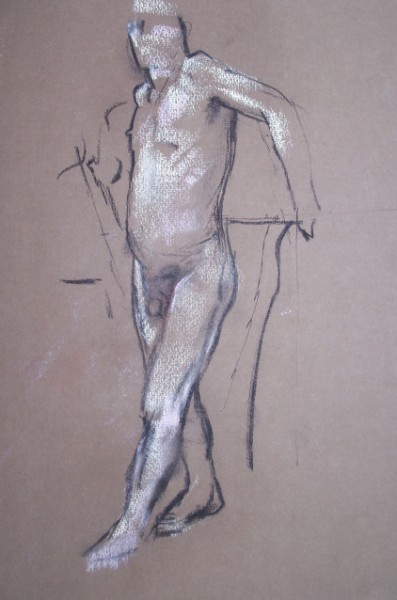 Standing nude