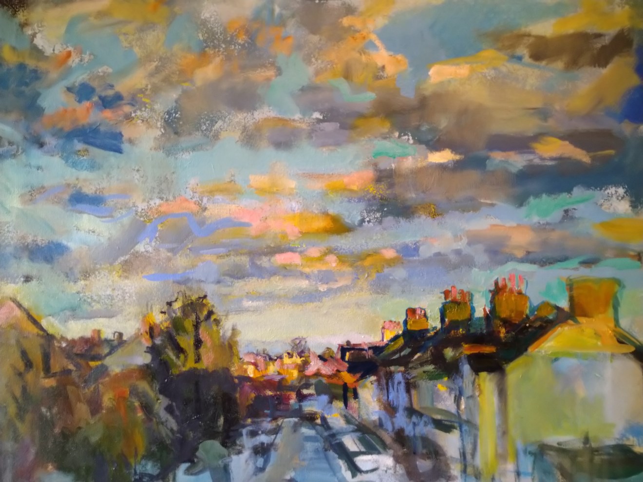 Sunlight and Suburbia 24x32