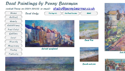 Exhibition of rooftop paintings inspired by Deal in Kent
