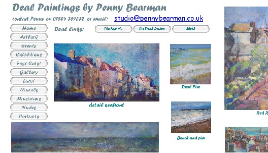 Exhibition of rooftop paintings inspired by Deal in Kent