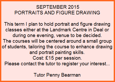 Courses in Portraiture and Figure drawing