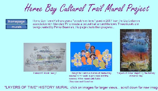 Herne Bay Cultural trail to be opened in Spring 2009 - Murals by Penny Bearman